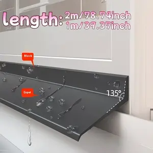 Universal Self-Adhesive Strip for Windows, Easy Installation, Fits 78.74/39.37 Inches, Ideal for Sliding Doors and Balcony Windproof Soundproofing, Rain Protection Tool
