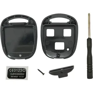 New Replacement 3 Buttons Keyless Entry Remote Control Key Fob Shell for Lexus ES GS GX IS LS LX RX SC Key Fob Case Cover NO Cutting Required Using Your Fob Key And Chip