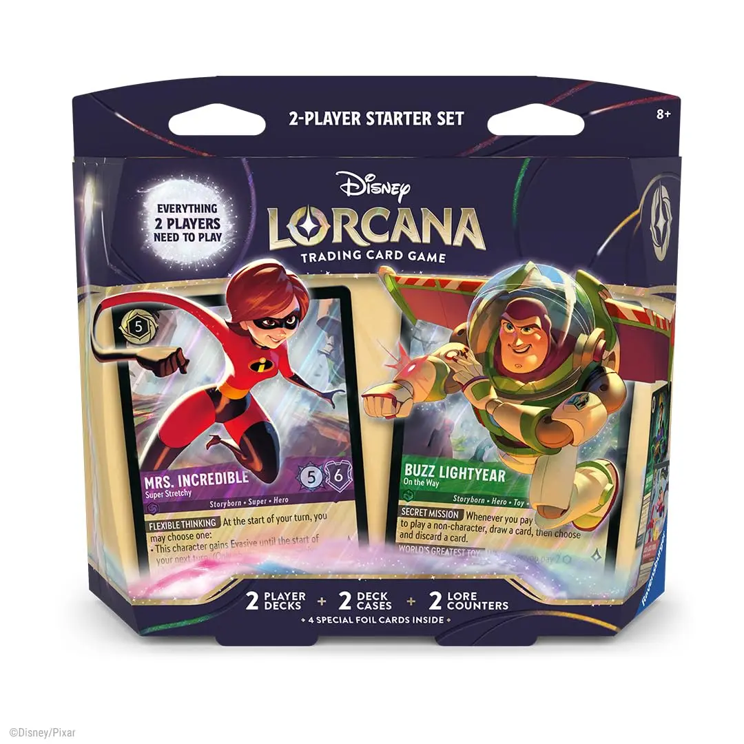 Ravensburger Disney Lorcana TCG 2-Player Starter Deck - Ideal for Ages 8+ - Engaging Gameplay - Over 200 Original Disney Artworks