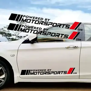 2PCS/1Set Sport Car Stickers, Waterproof and UV-resistant and Removable, Suitable for Auto Body, Door Side Decals, Racing Stripe Decals, Scratch Cover Decals, Car Decorative Sticker, Decal For Cars, Vehicle Exterior Decoration