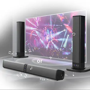 Sound Bar, 2 in 1 Detachable Separable Soundbar Bass Speakers 100db for Smart TV with Dual Subwoofer Surround Sound System for Home Theater Audio Soundbar with AUX RCA TWS Connection