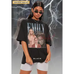 EMILY BLUNT Retro T-shirt - Emily Blunt Tee, Emily Blunt Long Sleeve Shirt, Emily Blunt Fans Tee, Emily Blunt Kids Tee