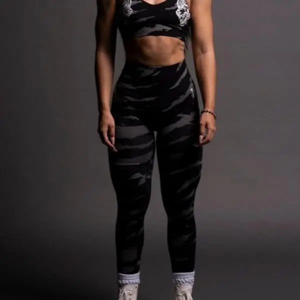 Darc Sport Our Stamp "Everson Seamless" Scrunch Leggings Pretas Camufladas Sky  Leggings and sports bra