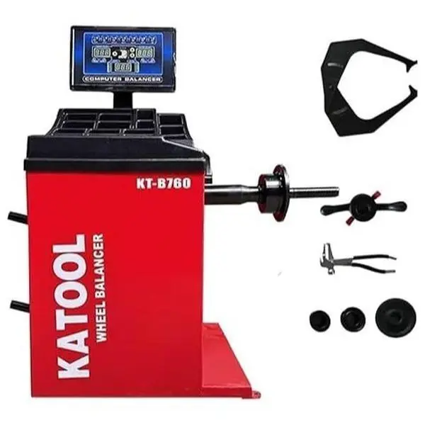 KATOOL Wheel Balancer Machine KT-B760 Automatic Measurement Ruler Home Garage Equipment Service Shop Tools Repair