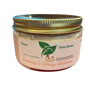 Neem Shea Butter Moisturizer for Dry Skin, Rashes, and Inflammation - Natural Body Care - Moisturizing, Acne
