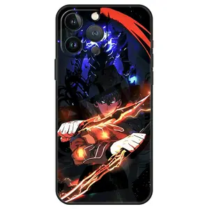 Solo Leveling phone case Sung Jinwoo cover for iPhone 14 13 12 11 Pro Max 7 8 Plus XR SE Accessories Anime Protective Smartphone Cellphone Protection Casing Devices
