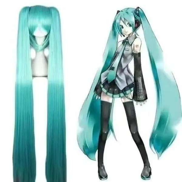 Vocaloid Miku Hatsune Cosplay Wig – Lake Blue Anime Style
