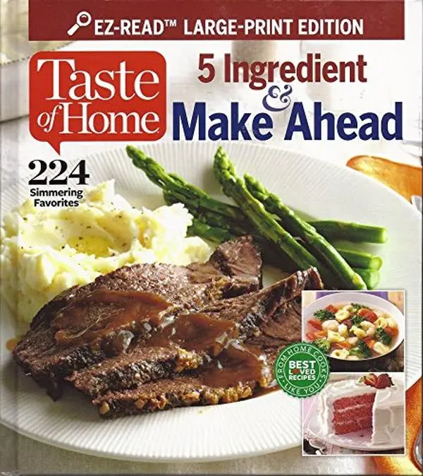 USED Book - Taste of Home EZ-Read 5 Ingredient & Make Ahead, 224 Simmering Favorites by Catherine Cassidy (Hardcover)
