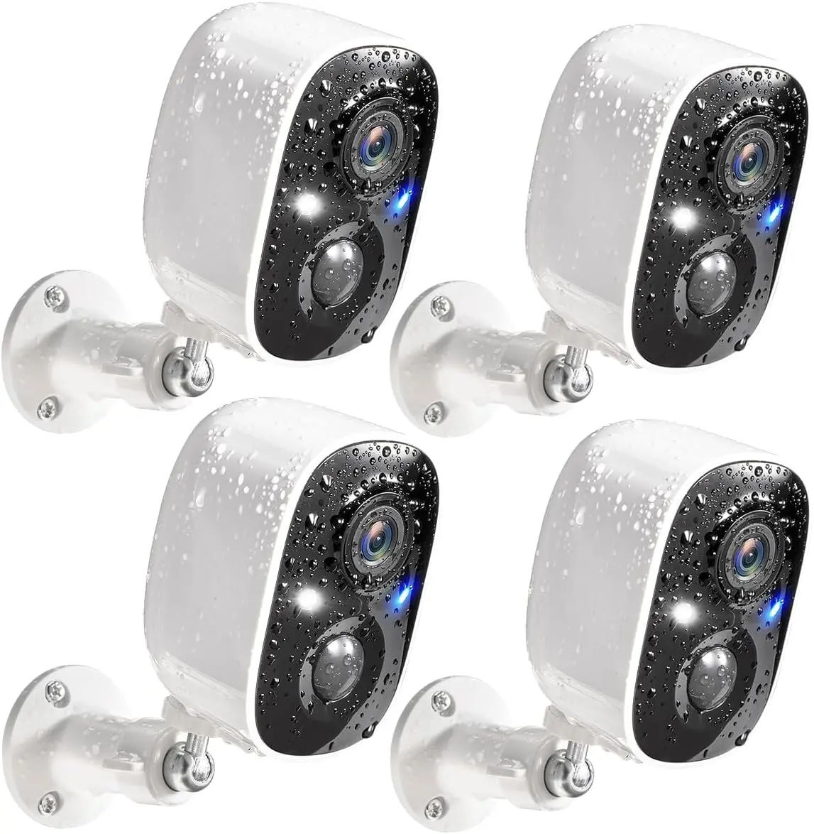 GMK 4 Pack Cameras System, Security Cameras Wireless Outdoor, 2K Video