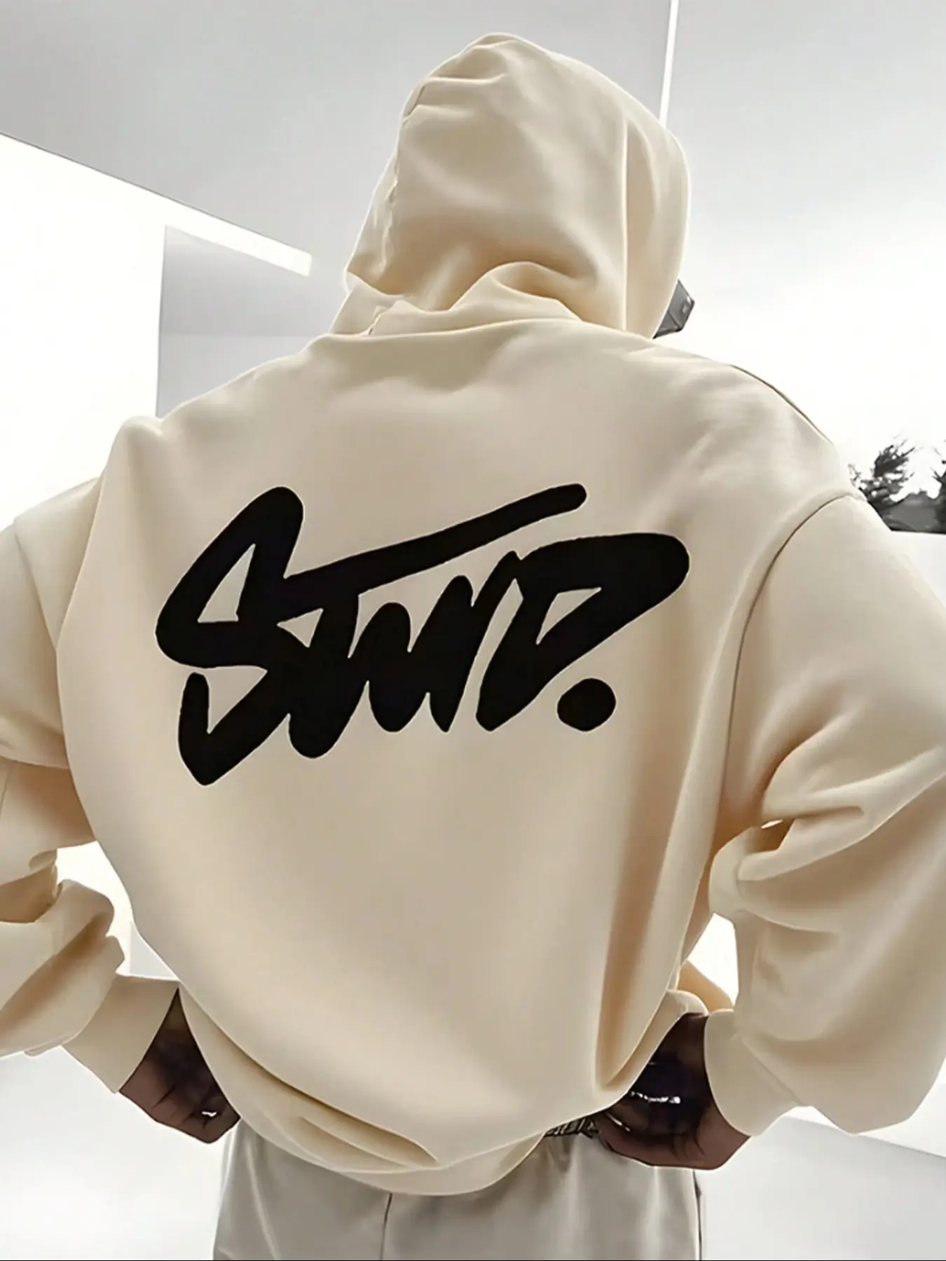 Oversized Hoodie Sweatshirt, Loose-Fit High Street Style, Daily Wear & Trendy, American Streetwear, Batch No. 1
