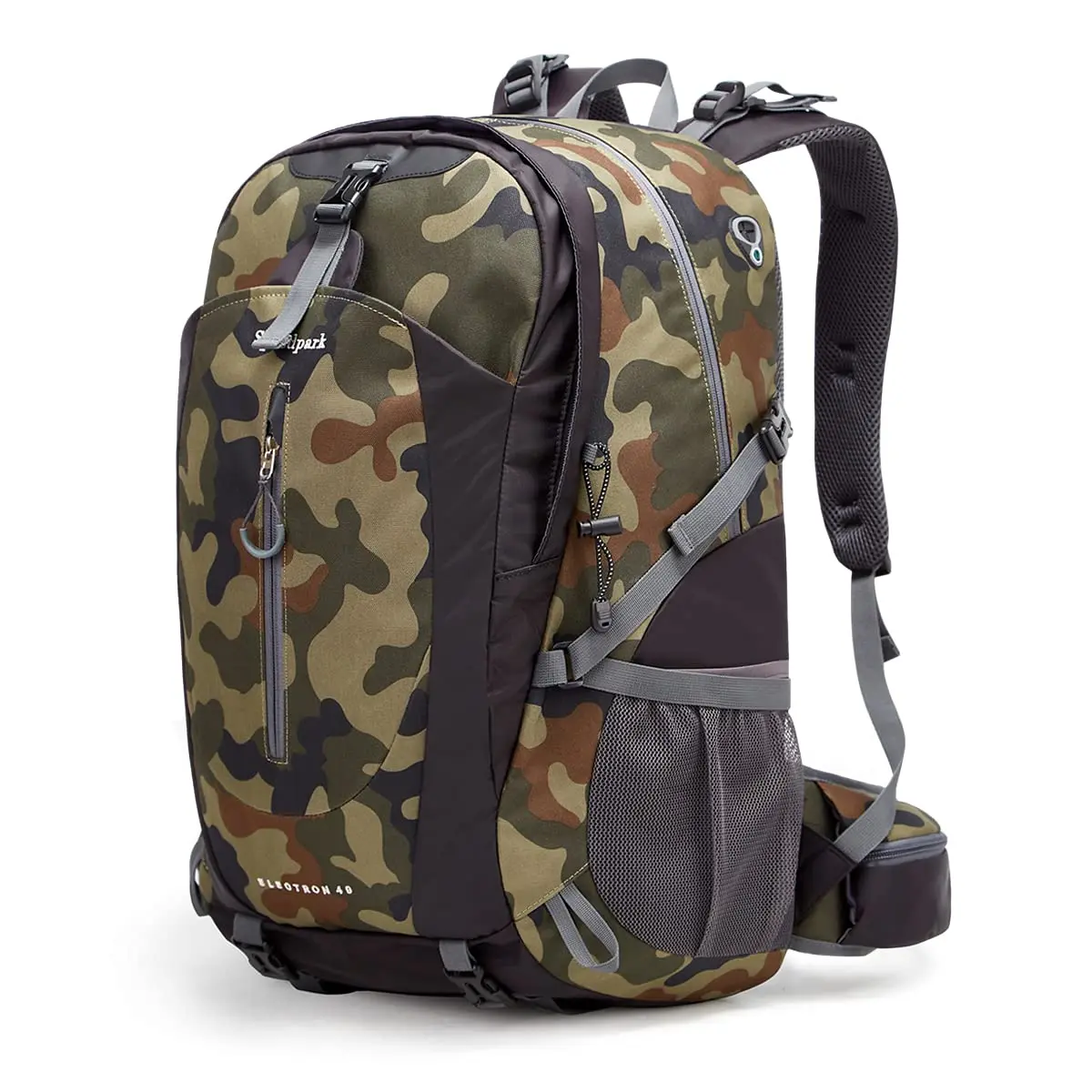 SPEEDPARK 40L Hiking Backpack for Men Women, Multi-Compartment Waterproof Daypack with Rain Cover for Camping, Trekking, Travel, Multi Compartment Backpack,