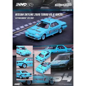 Inno64 1:64 Nissan Skyline 2000 Turbo RS-X DR30 #6 "Leyton House" JTC 1987