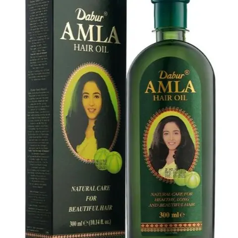 Dabur Amla Vegan Chemical-Free Ayurvedic Indian Scalp & Hair Oil 300ml - Amla Fruit Infused Lightweight Hydrator to Hydrate, Lock Moisture, Strengthen Locks, Smooth Frizz, Care for Dry Scalp (All Hair Types, Men & Women)