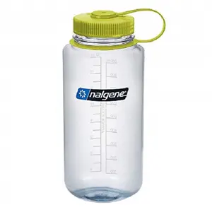 NALGENE Sustain 1 Qt. Reusable Washable Plastic Leakproof Wide Mouth Hydration Bottle - Water Storage Bottle with Lid, Travel Drinkware, Kitchenware Tumbler