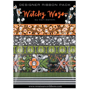 WITCHY WAYS PUMPKIN DESIGNER Ribbon PACK by CORI DANTINI for Renaissance Ribbons