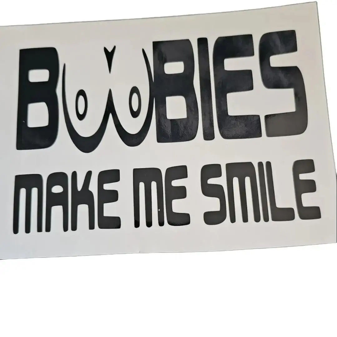 6” x 4” Premium Vinyl Peel Stick Decorative Car Sticker, Easy-Apply 'Babies Make Me Smile' Bold Statement Design, Automotive & Motorcycle Exterior Accessory, Collectibles for Laptops & Smooth Surfaces