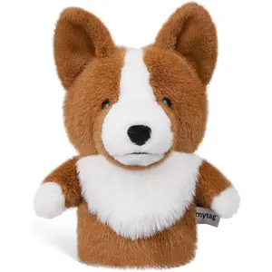 mytag Corgi Driver Headcover Funny Animal Golf Club Head Covers Cute Golf Headcover Brown/White