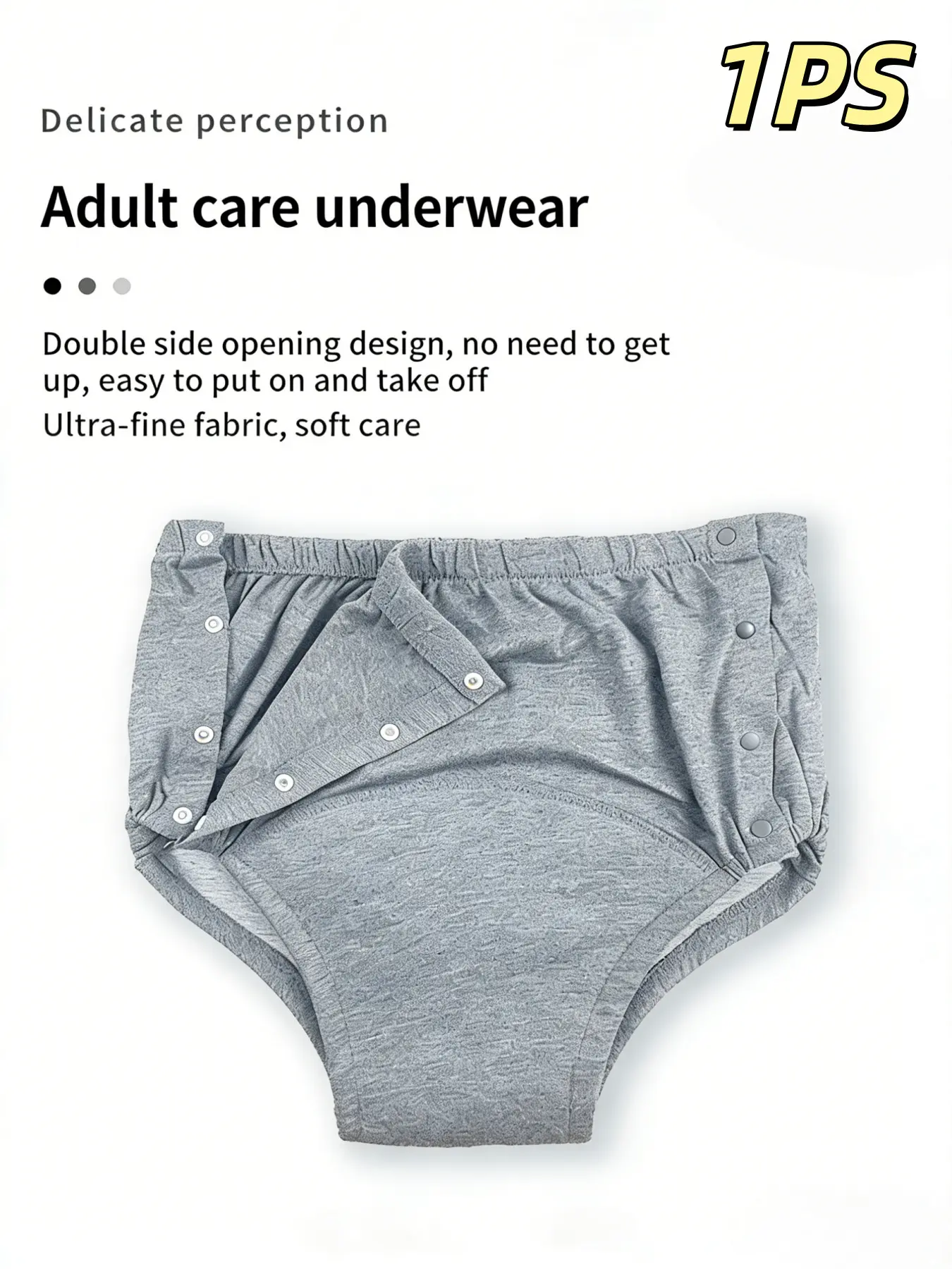 Adult Care Underwear for Post-Surgery Hip Fracture, Waterproof Breathable Soft Pull-Up Pants, Elderly Incontinence Prevention