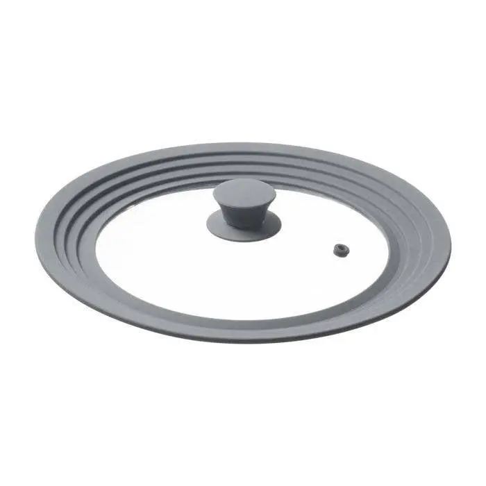 Universal Glass Pot Lid - Stove-Safe Kitchen Cookware Accessory, Microwave-Compatible Cooking Cover