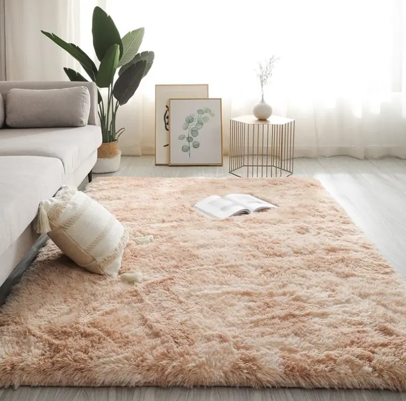 Tie-Dye Shaggy Area Rug, Soft Plush Non-Slip Rug for Living Room, Bedroom, Dorm and Home Decor, Multiple Colors and Sizes