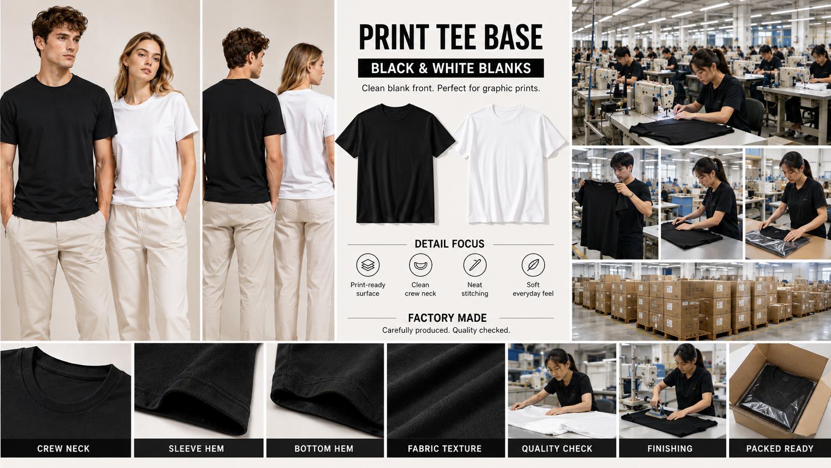 Unisex Classic Plain Cotton Crew Neck Comfy Shortsleeve T-Shirts - Aesthetic Relaxed Fit Basics, Minimalist Layering Tops for Casual Streetwear, Summer Daily Wear, Tshirt, Loose, Oversized, Vintage, Foldable, Unisex Retro, 7 Black + 7 White