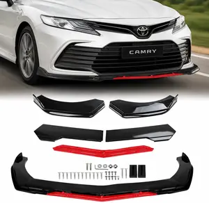 5PCS Universal Front Bumper Lip Kit - Stylish Spoiler Splitter, Durable Protection & Easy Installation for Sedans, Auto Exterior Mod Accessories