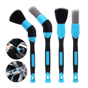Joytutus Detailing Brush Set Auto Air Vent Brush Ultra Soft Duster Brushes Car Interior Cleaning Tool Kit with Boar Hair for Thorough Cleaning