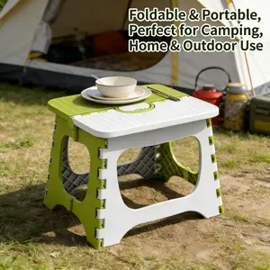 2026 New Foldable Plastic Stool, Durable Material, Portable Thick Non-Slip High Load Capacity, Bathroom Kitchen Living Room Small Stool, Outdoor Camping Fishing Mat