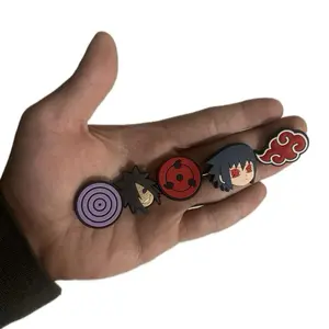 Anime Ninja Shoe Jibbitz - Hidden Leaf Anime Accessories Charms - 5 Unique Custom Designs