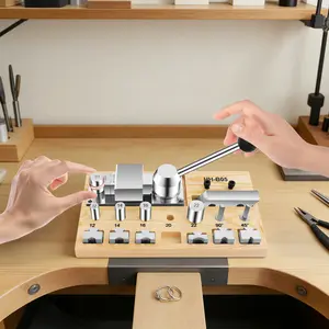 Ring Bending Tools Spoon Ring Making Kit Ring Maker Bender Jewelry Ring Bending Machine Multifunctional Ring Earring Bending Tool Jewelry Making Tools for Jewelry Repairers