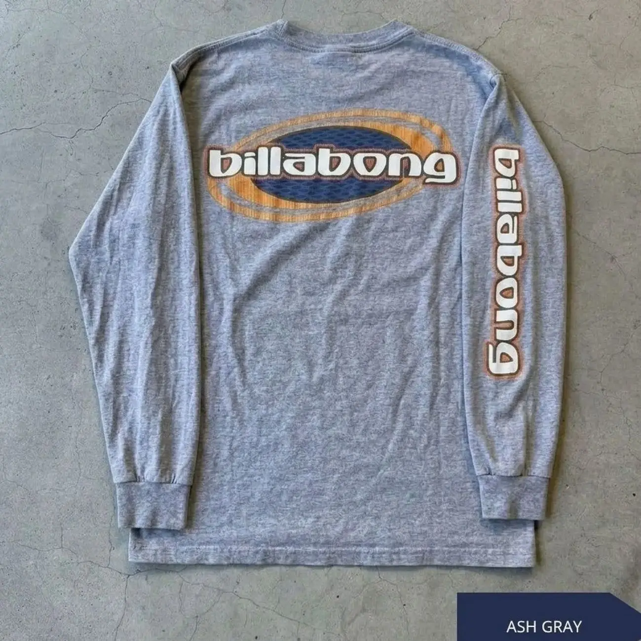 Billabong Vintage Olive Long Sleeve Surf Shirt Y2K Skater Graphic Tee Unisex