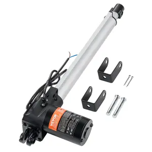 【Summervibes】VEVOR Linear Actuator 12V, 12 Inch Heavy Duty 1320lbs/6000N Linear Actuator, 0.19"/s Linear Motion Actuator with Mounting Bracket & IP44 Protection for Electric Door Industrial Machinery Vessels Cargo