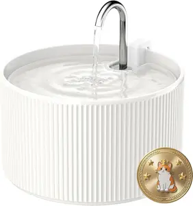 Ceramic  Water Fountain, 2.2L/74oz Automatic Pet Water Fountain,  Dispenser Ideal for Cats, Dogs and Multiple Pets