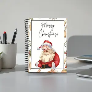 DIY Spiral Bound Christmas Gift Card Album Book, Surprise Page, Student Survival Graduation Card Holder, Teacher Classmate Santa Gift Planner, Teacher Appreciation Notebook