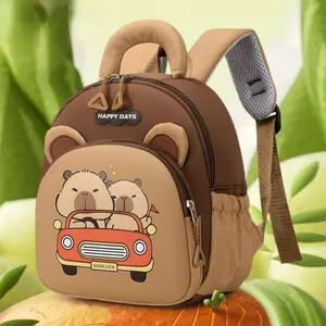 2026 Trendy Capybara Backpack, Cartoon Sports School Bag, Large Capacity Lightweight Waterproof Outdoor Unisex Backpack