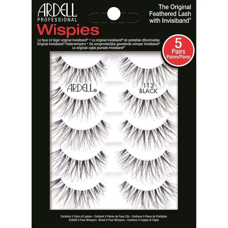 Ardell Strip Lashes Wispies 113 5 Pack #67516