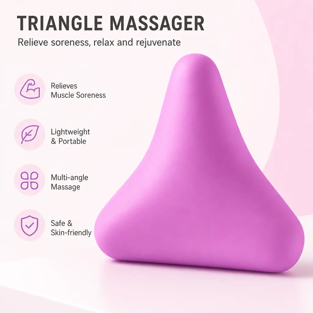 1 Count Four-corner Massage Tool, Ergonomic Design for Neck Shoulder Arm Leg Hand Palm and Head Muscle Massage