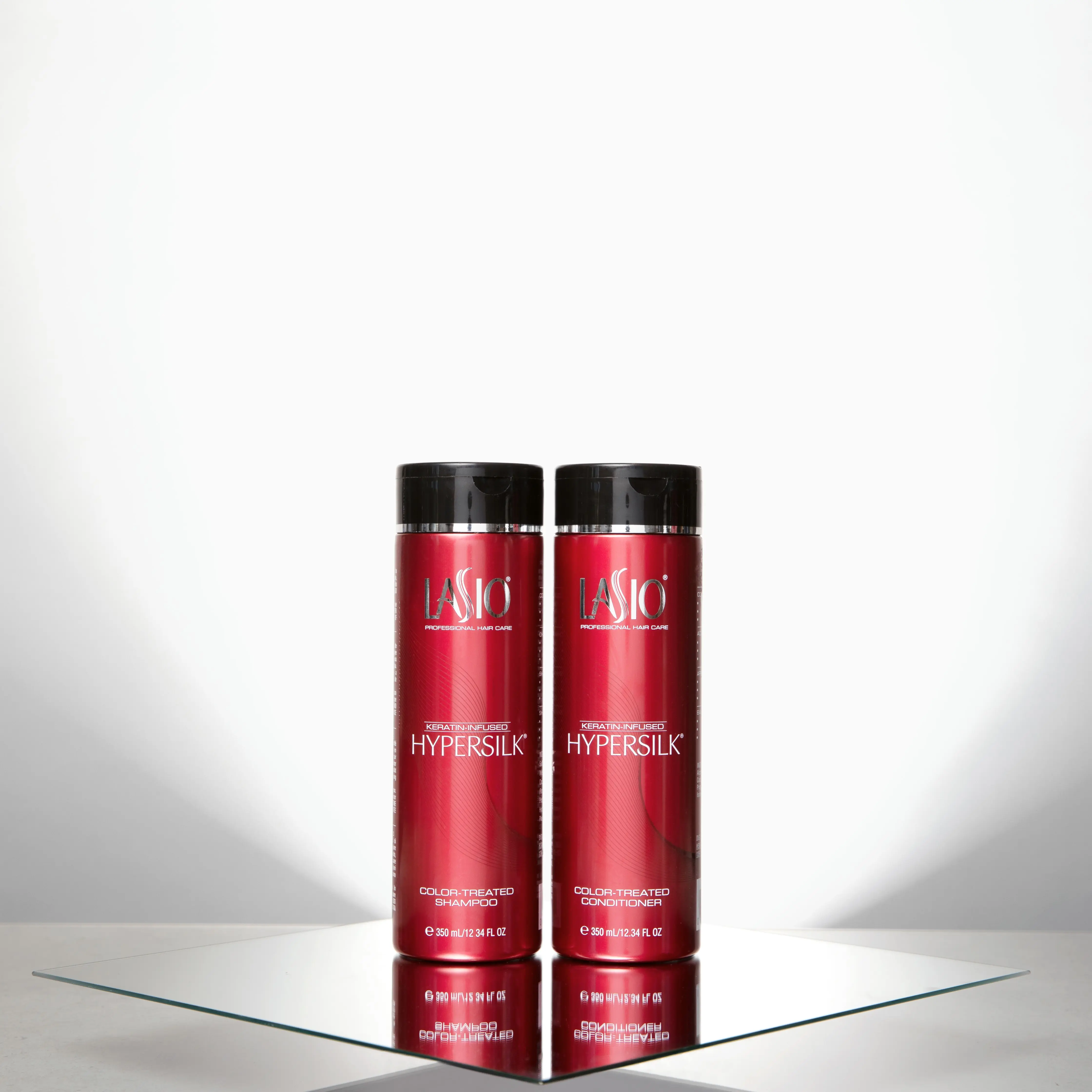 LASIO Hypersilk Color-Treated Shampoo and Conditioner Set - Keratin Treatment for All Hair Types, UV Protection, Smooth, Glossy Hair