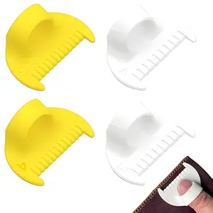 4Pcs Edge Stitch Lock & Sewing Gauge, 3mm/4mm Edge Sewing Lockranding Tool SewingTemplates Rulers Needle Gauge Quilting Ruler Measuring Tool Seam Gauge for Sewing Straight