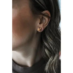 Now & Forever Cross Stud Earrings • Gold