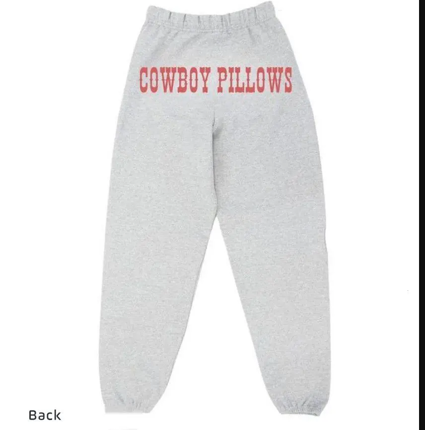 Streetwear Western Style Cowbboy Pilllows Unisex Sweatpants for Running, Aesthetic Graphic Men & women Fitted sweatpants