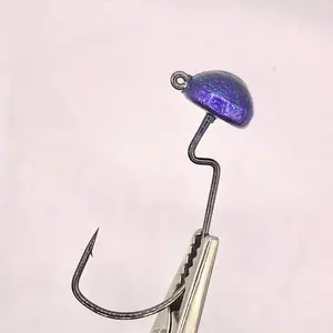 “The Chunky Ninja Rig” by K-Money Outdoors. Weighted Weedless Fishing Rigs- 4-Pack weed less