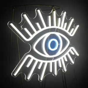 Eye Design Neon Sign, USB Powered LED Glow Wall Mounted Home Lighting Decorative Lamp, Suitable for Eyelash Salon, Makeup Room, Micro Plastic Surgery Institution, Led Decoration Lamp, Led Neon Lights