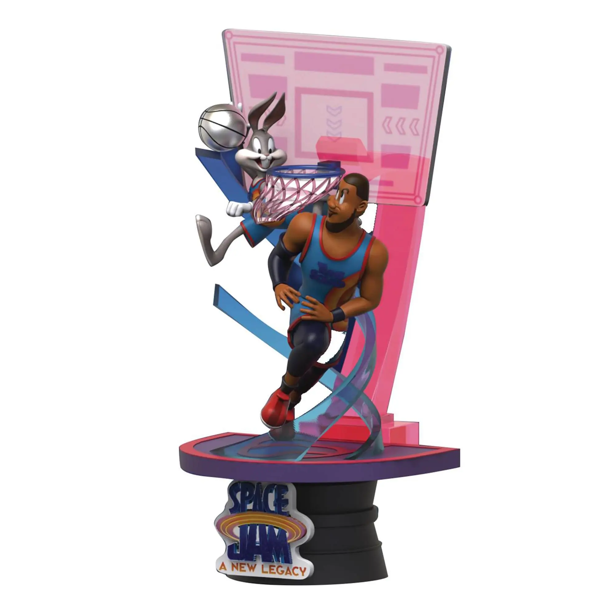 Space Jam: A New Legacy DS-069 6-in D-Stage 360-degree Staging Model Figure, Bugs Bunny, Lebron James & Daffy Duck Collectible Statue