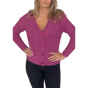Love For Humanity - Furry Button Down Sweaters