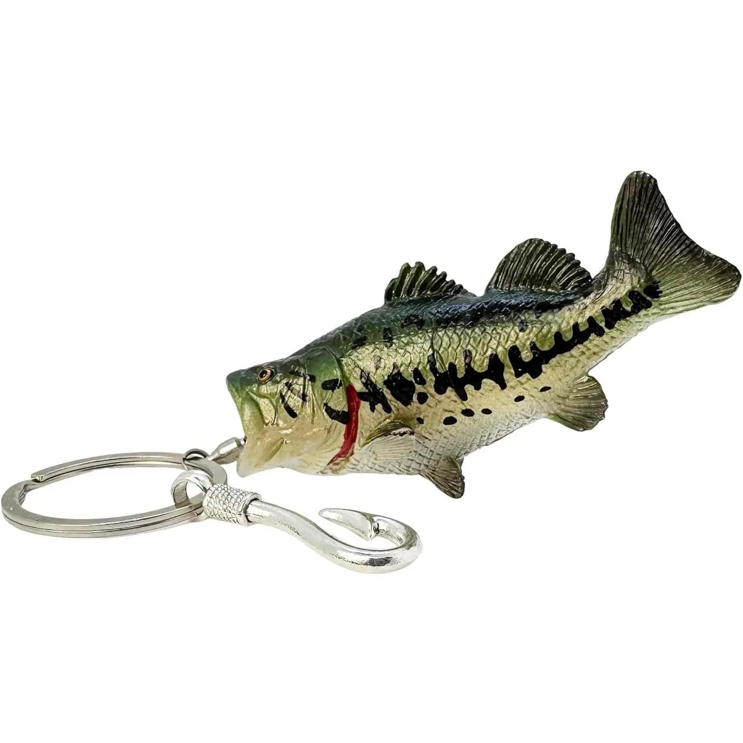 Bass Fishing Keychain Gifts, Cool Funny Fishing Keychain for Men and Fishing Lovers