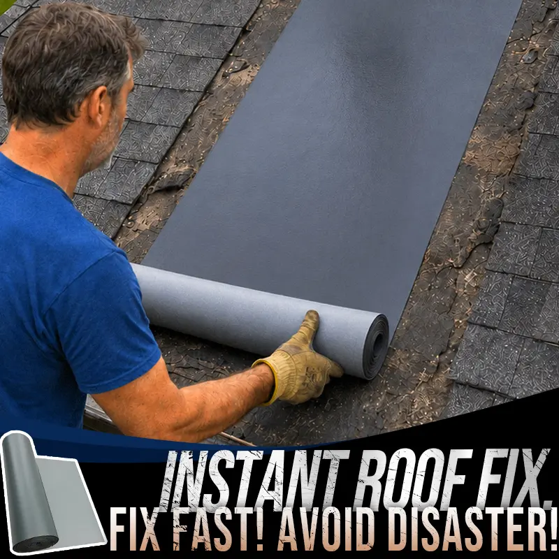 Heavy-Duty Waterproof Tape (19.6in x 16.4ft Wide) - Self-Adhesive Heavy-Duty Sealant for Roof Repair, Pipe Leaks, Gutters | All-Seasons, UV-Resistant Impenetrable Barrier for Foundation Gaps Sealing