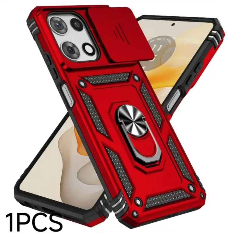 This high-end shockproof protective case is designed specifically for the Motorola Moto G 5G 2025/2024 Smartphone, featuring a sliding window design, compatible with G Play 5G 2024, Cover, Accessories, Casing