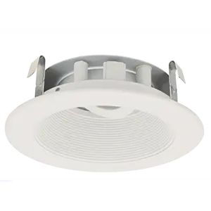 Elco Lighting Pex 4" Round Adjustable Baffle Trim, Koto System, All White, ELK4193W
