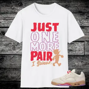 Jordan 5 Low Peanut Butter and Jelly Sneaker Match Shirts, Pale Ivory Fusion Red Desert Rush Fuschia, PBJ Shirt For Jordan 5 Low 1